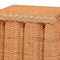 Bali & Pari Andrea Natural Rattan End Table - Handwoven Wicker Accent Table with Pleated Skirt, Boho Side Table 267-14598-ZORO - alternate 3