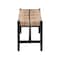 Bali & Pari Prita Paper Loom Bench with Mahogany Wood Frame, Black 264-14459-ZORO - alternate 5