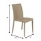Leisuremod Mace Stackable Polypropylene Dining Chair, 275 lb Capacity, Weather-Resistant, 4PK MC19TP4 - alternate 4