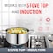 Bakken-Swiss 3QT Stockpot, Stainless Steel, Tempered Glass Lid, Induction-Ready, Heavy-Duty BKSSQ3 - alternate 3