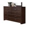Homeroots 59" Brown Solid and Manufactured Wood Eight Drawer Double Dresser 490470 - alternate 4