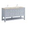 James Martin Vanities Breckenridge 60" Double Vanity, Serenity Blue, w/ 3 CM Tajnar Eclos Top 330-V60D-SRB-3TJR - alternate 3