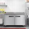 Koolmore 60 in. Two-Door Commercial Undercounter Freezer in Stainless Steel with Casters, KM-UCF-15SS KM-UCF-15SS - alternate 2