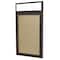 Ghent 1 Door Enclosed Vinyl Bulletin Board, Headliner Frame, Bronze Aluminum, 3'H x 2'W, Caramel PBVX2-181 - alternate 1