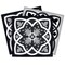 Homeroots 5" X 5" Black White And Gray Baz  Peel And Stick Removable Tiles 390719 - alternate 4
