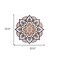 Homeroots Black And Copper Solid Wood Geometric Mandala Wall Decor 488408 - alternate 2