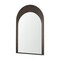 Homeroots 48" Brown Solid Wood Arch Accent Mirror 607301 - alternate 2