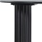 Homeroots 79" Black Solid Wood Double Pedestal Base Oval Dining Table 721106 - alternate 4