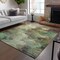 Homeroots 3' X 5' Beige Green And Artichoke Green Abstract Washable Indoor Outdoor Area Rug 577613 - alternate 4