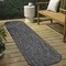Jonathan Y Miles Modern Minimalist Radius Corner Solid Dark Gray 2 ft. x 8 ft. Indoor/Outdoor Shaped Runner Rug SHP100A-28 - alternate 1