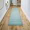 Jonathan Y Williamsburg Minimalist Stripe Turquoise/Cream 2 ft. x 8 ft. Runner Rug MOH201B-28 - alternate 4