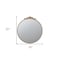 Homeroots 32" Gold Crowned Top Iron Framed Accent Mirror 485046 - alternate 2