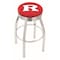 Holland Bar Stool Co 30" Chrome Rutgers Swivel Bar Stool, Accent Ring L8C3C30Rutger - alternate 1