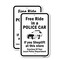 Signmission Free Ride In A Police Car If You Shoplift Courtesy, 12'' X 18'' 2 Signs, Heavy Gauge Aluminum, 2PK A-1218-2PACK-25188 - alternate 1