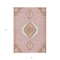 Homeroots 8' X 10' Pink Green And Ivory Oriental Washable Indoor Outdoor Area Rug 598439 - alternate 3