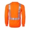 2W International Long Sleeve, X-Large, Orange, Class 2 TLBE123C-2 L - alternate 2