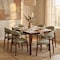 Leisuremod Sable Faux Leather Dining Chair with Rubberwood Legs SCW18LGR - alternate 6