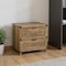 Homeroots 30" Oak Wood Two Drawers Filing Cabinet 568321 - alternate 1