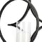 Homeroots 6" Black Quatrefoil Metal And Glass Wall Sconce Candle Holder 608546 - alternate 3