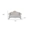 Homeroots 66in Two Tone Ivory And Pearl Velvet Loveseat and Toss Pillows 515714 - alternate 2