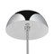 Homeroots 65" Chrome and White Floor Lamp With Silver Metallic Dome Shade 530715 - alternate 4