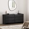 Manhattan Comfort Linda 72in Dresser in Charcoal Gray (6-Drawer) DR011-GY - alternate 1