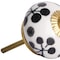 Homeroots 1.5" X 1.5" X 1.5" White Black And Yellow Knobs, 12PK 321662 - alternate 3