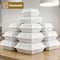 Eco Harmony Products Clamshell Hinged Food Storage Container, MFPP, Center Slide, 3 compartments, 9.5" x 9.25", 150PK 804603 - alternate 3