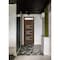 Vdomdoors Front Exterior Prehung Metal-Plastic Door, Manux 8933 Walnut, Top Sidelite Transom, Office Commerci MANUX8933EXD-WLN-W36xH80+14-LH - alternate 3