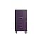Space Solutions 14.25 in W 2 Drawer Mobile Vertical File Cabinet, Midnight Purple 25277 - alternate 7
