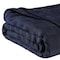 Homeroots King Navy Blue Cotton Basketweave Geometric Blanket 527332 - alternate 2