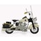 Homeroots 10" Cream Metal Hand Painted Early 1900's Police Motorcycle Model Model Motorcycle 489413 - alternate 5