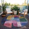 Homeroots 8' Green Copper And Pink Round Abstract Washable Indoor Outdoor Area Rug 604478 - alternate 4