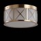 Jonathan Y Cadence 13 in. Drum Metal/Glass Flush Mount, Brass Gold JYL7453A - alternate 4