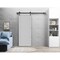 Sartodoors Sliding Barn Door Hardware Grey Solid Core Modern Interior QUADRO4111BD-B-GRE-18 - alternate 1