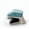 Homeroots 50" X 60" Blue and White Woven Cotton Ombre Throw Blanket with Fringe 516578 - alternate 1