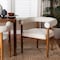Baxton Studio Caia Boucle Dining Chair - Modern Upholstered Accent Armchair, Cream, Minimalist Design 259-14202-ZORO - alternate 6