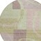 Homeroots 8' Blush And Mint Green Round Abstract Washable Indoor Outdoor Area Rug 612559 - alternate 5