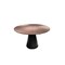 Homeroots 48" Brown and Black Wood and Metal Pedestal Base Round Top Dining Table 555178 - alternate 1