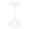 Homeroots 40" White Rounded Stone And Metal Pedestal Base Dining Table 520844 - alternate 5