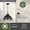 Vaxcel Sheffield 1L 15-in. W Dark Bronze and Gray Farmhouse Dome Pendant Light P0368 - alternate 2