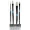 Princeton Aspen Brush Set, Synthetic Bristles, Long Handle Acrylic & Oil Paintbrush, Black, 4-Piece Set P6500SET400 - alternate 2