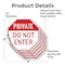 Signmission Private Do Not Enter, 4 inch X 4 inch, Vinyl Decal, 5PK OC-D-5PACK-4-137 - alternate 2