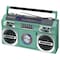 Studebaker 80's Retro Street Bluetooth Boombox with FM Radio, CD Player, 10W RMS Power.  Teal SB2145TE - alternate 1