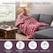 Lavish Home Oversized Ruched Faux Fur Blanket Plush Polyester Faux Fur Queen-Size Throw for Sofas & Beds HT-THROW1-PNK - alternate 5