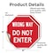 Signmission Wrong Way Do Not Enter, 4 inch X 4 inch, Vinyl Decal, 2PK OC-D-2PACK-4-345 - alternate 2