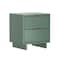 Manhattan Comfort Elara 18 in Solid Wood Nightstand in Sage Green (2-Drawer) NS1780-3 - alternate 1