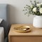 Homeroots 6in Gold Cast Iron Handmade Round Trinket Tray 634792 - alternate 4