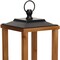 Homeroots 24" Brown And Black Geometric Metal And Solid Wood Floor Lantern Candle Holder 634825 - alternate 5