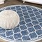 Jonathan Y Trebol Moroccan Trellis Textured Weave Navy/Gray 5 ft Round Indoor/Outdoor Area Rug SMB109D-5R - alternate 1